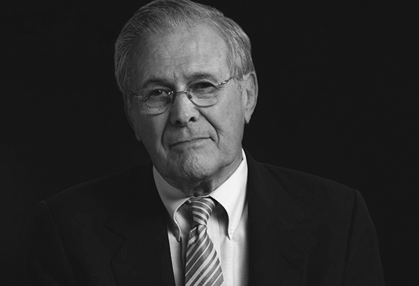 Former defense secretary Donald Rumsfeld goes on trial in “The Unknown Known.”