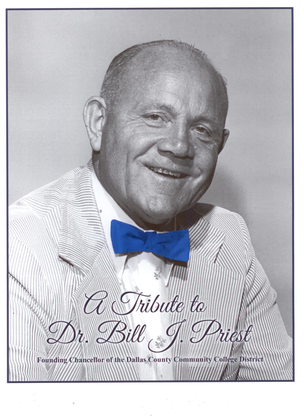 Dr. Bill J. Priest's efforts to improve DCCCD schools lives on through the memories of his friends and family. Courtesy Photo.