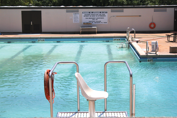 The Eastfield pool sits unused, awaiting more than $200,000 for new boiler and repairs to pipes. It should reopen in spring. Photo by jose Garcia