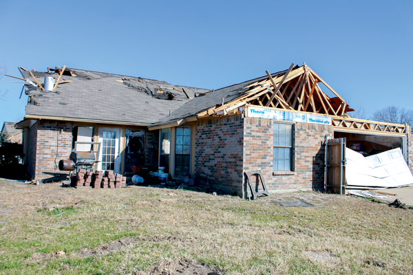 Ford's house in Garland. Ford said his house is scheduled to be demolished and built back from scratch. Photo by Alejandra Rosas/The Et Cetera.