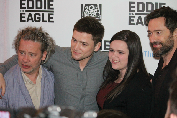 The cast and crew of "Eddie the Eagle" were in Dallas for the red carpet premiere Feb. 18. PHOTO BY DAVID SANCES/THE ET CETERA.