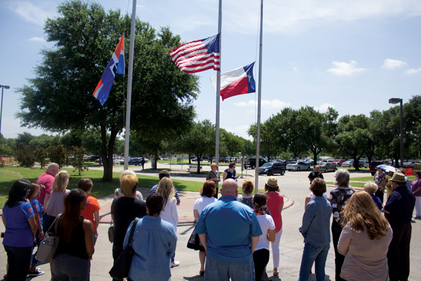 Eastfield holds moment of silence for fallen DPD officers