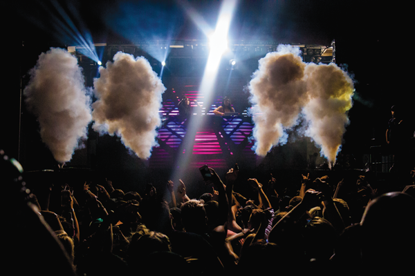 The bad Krewella performs at a rave in Dallas earlier this month. David Sanchez/The Et Cetera