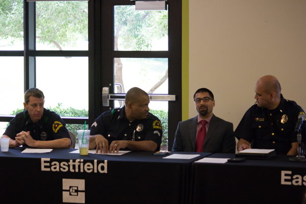 Jesus Ayala/The Et Cetera A panel of Dallas police, college administrators and Eastfield police address concerns about community-police relations.