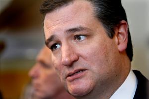 Sen. Ted Cruz talks with people at the Community Bible Church in Beaufort, S.C., after sharing his testimony and thoughts with the congregation on Sunday, Feb. 14, 2016. (Carolyn Cole/Los Angeles Times/TNS) 