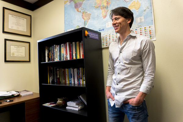 Professor Nick Vera avoids tourist spots when traveling to destinations such as Hong Kong, Thailand, Vietnam and Cambodia. Photo by Andrew Gonzales.