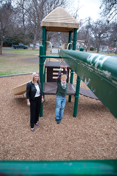 Judith Dumont takes her 5-year-old son, Ryder Dumont, to the park to play. Alejandra Rosas/The Et Cetera