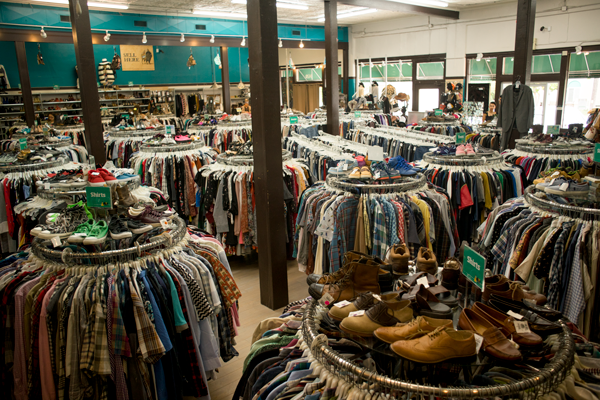 Buffalo Exchange does both: buying and selling clothing at fair prices. Photo by Andrew Gonzales/The Et Cetera