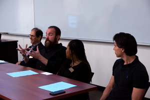 Faculty and staff debated various topics in regards to free speech on college campuses on Sept. 21. Photo by Dan Luna/The Et Cetera