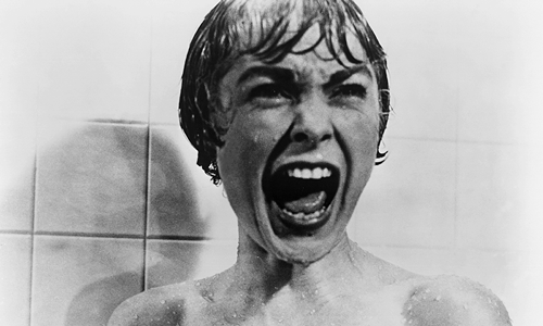 Janet Leigh, playing Marion Crane, in the iconic shower murder scene in “Psycho.” Courtesy of Paramount Pictures