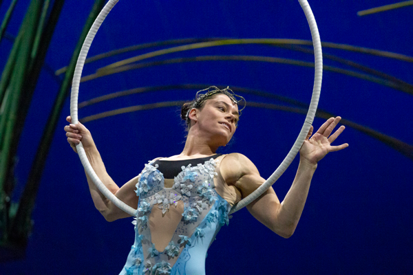 Alix Croop in the hoop goddess audition. Photo by Yesenia Alvarado/The Et Cetera