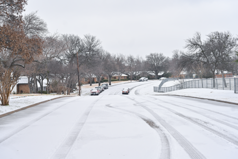 Image of an iced over road