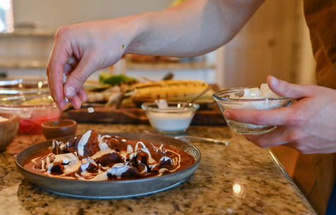 garnishing a dish