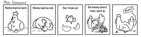 comic of chickens