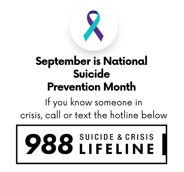 Suicide prevention — You are not alone!