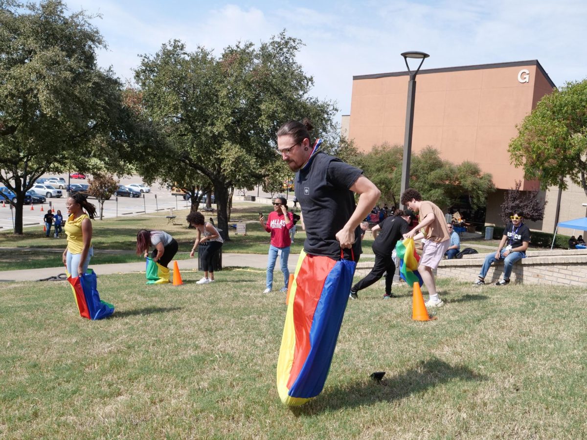 Students enjoyed sack races, a tug-o-war challenge and a don’t-drop-the-egg race during the event.
