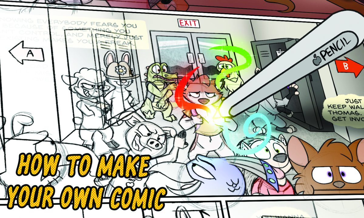Eastfield offers both drawing and design classes that students can reference when making a comic.
