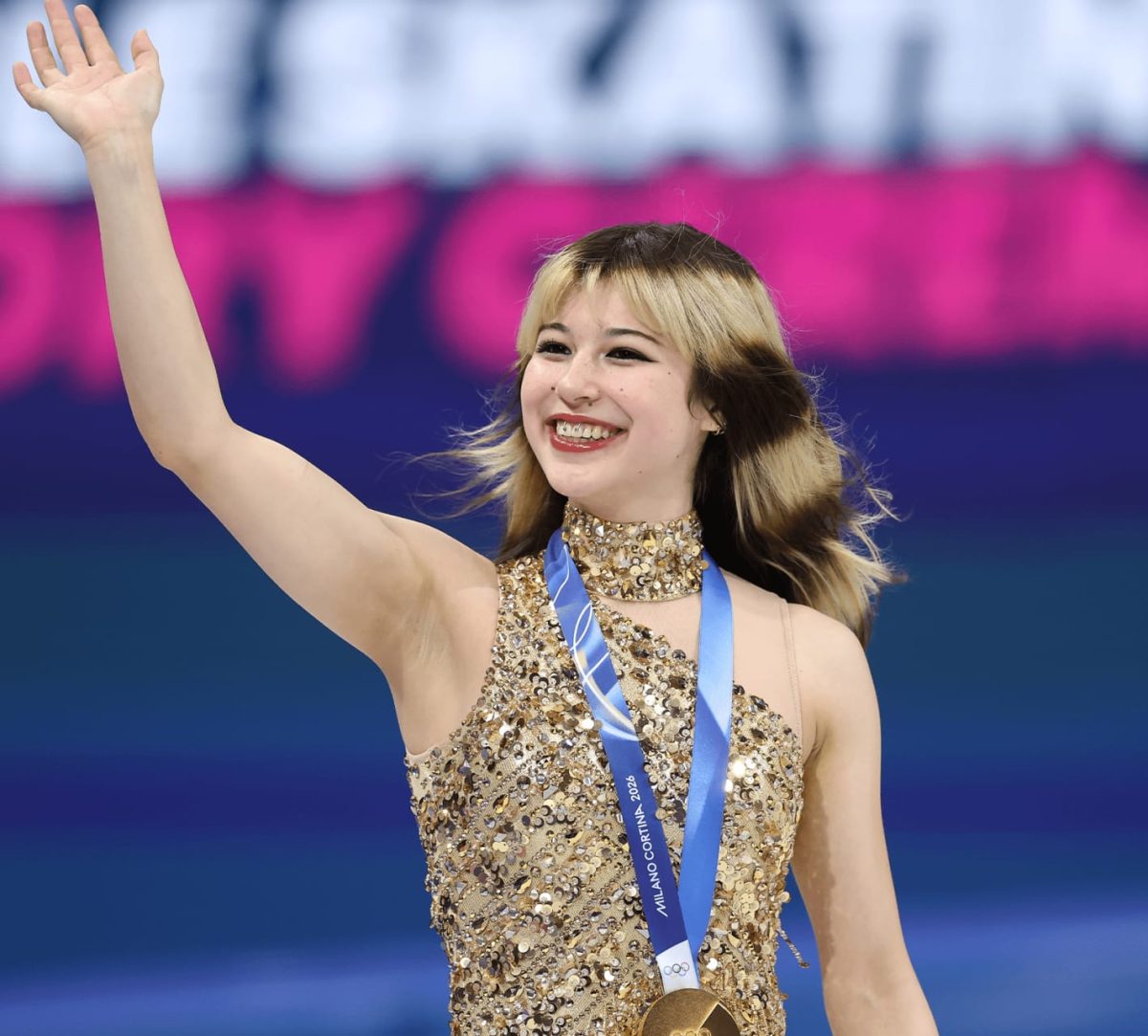 Gold medalist olympic figure skater, Alysa Lui.
