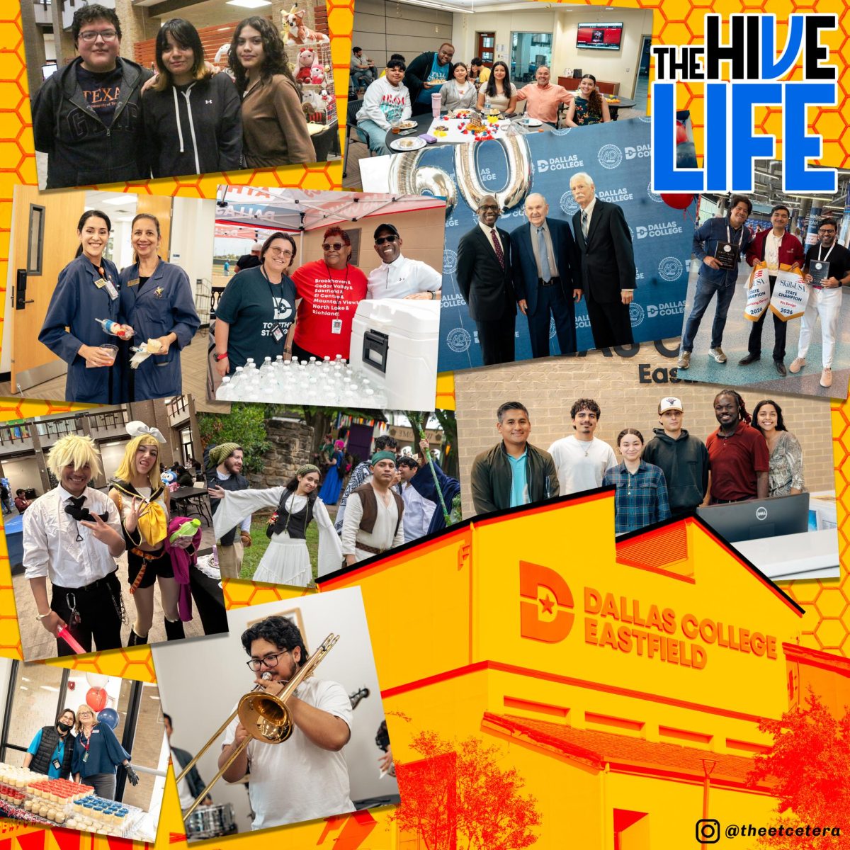 The Hive are moments where Eastfield students are showcased their journey in or outside of Eastfield campus.
